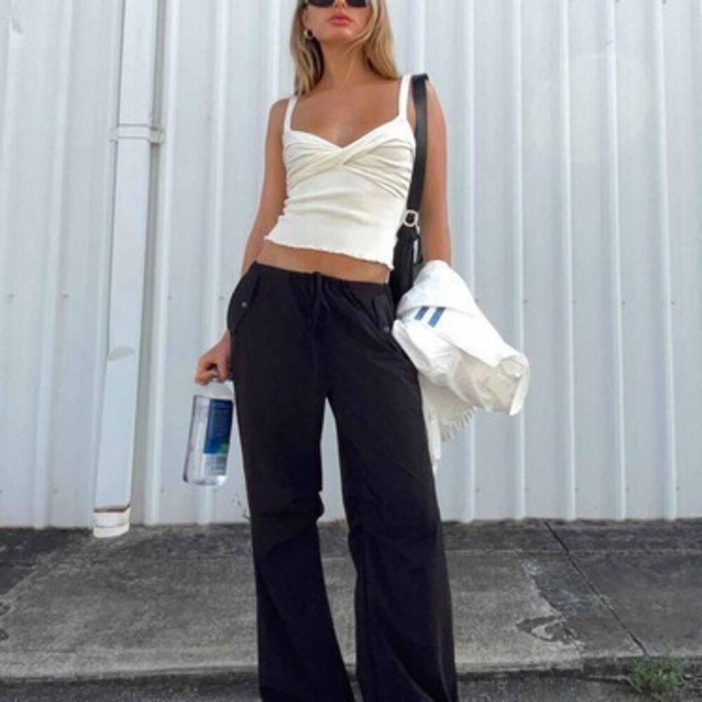 Snow Parachute Pants Black